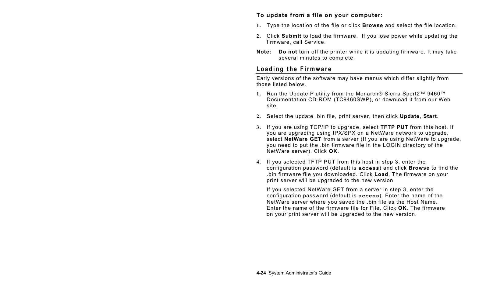 Monarch Instrument 9460 User Manual | Page 58 / 104