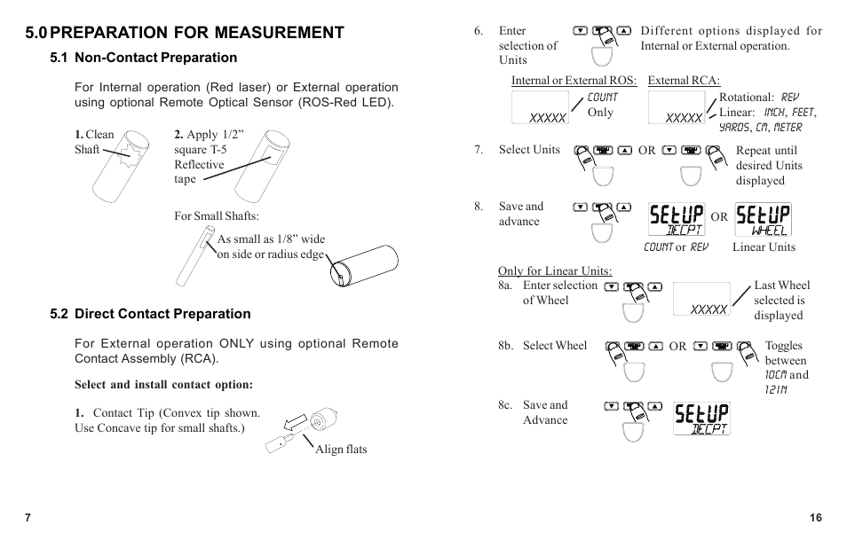 0 preparation for measurement | Monarch Instrument PLT200 User Manual | Page 10 / 14