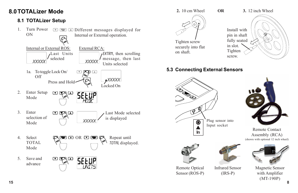 0 totalizer mode | Monarch Instrument PLT200 User Manual | Page 11 / 14