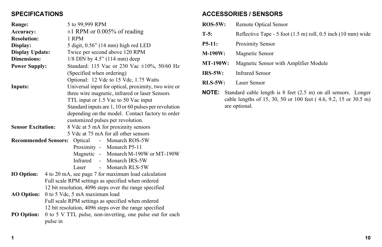 Monarch Instrument ACT-1B-60 User Manual | Page 4 / 8
