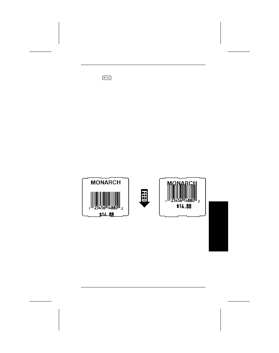 Print position | Monarch Instrument 9402 User Manual | Page 23 / 124