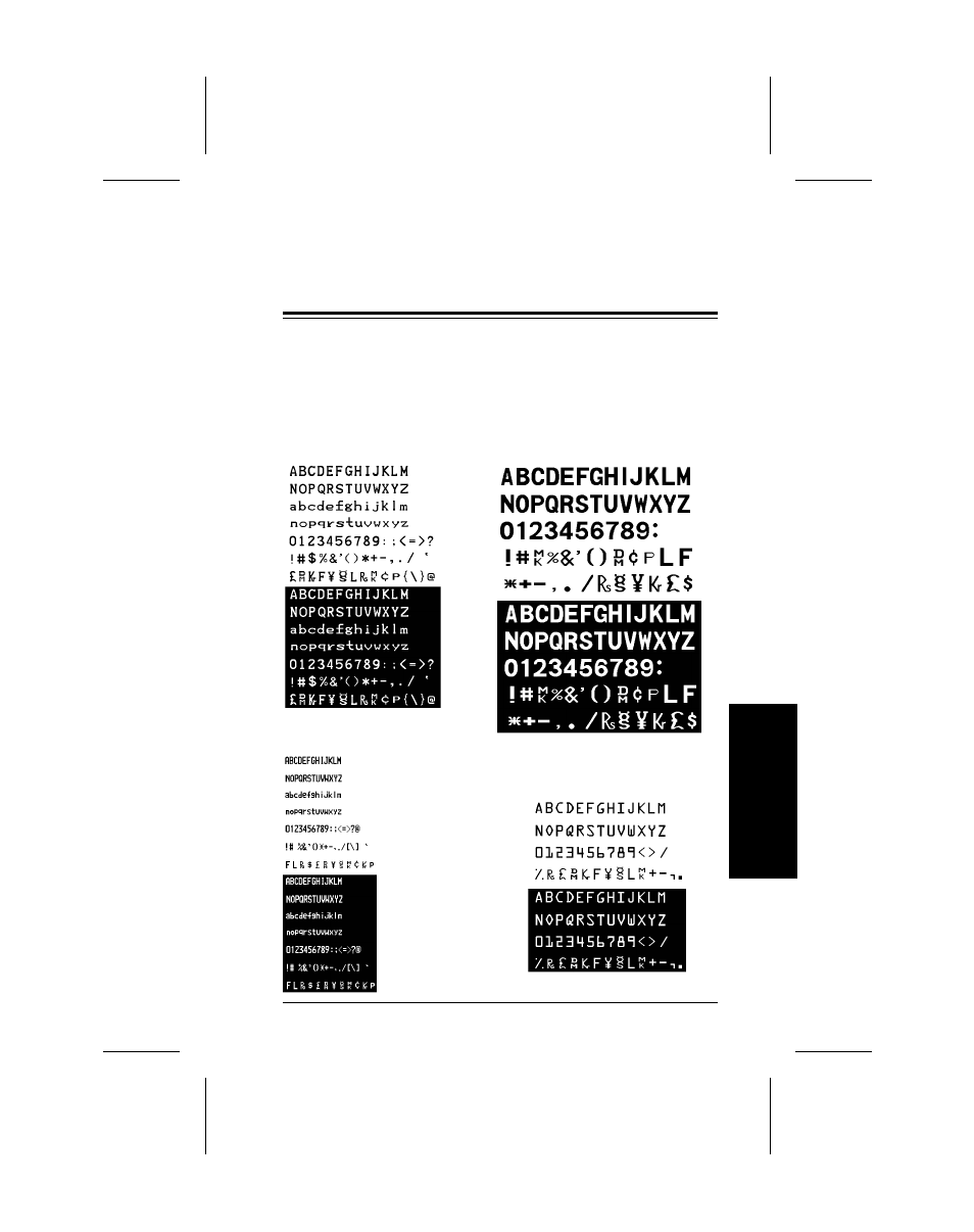 Appendix a, Character sets | Monarch Instrument 9402 User Manual | Page 97 / 124