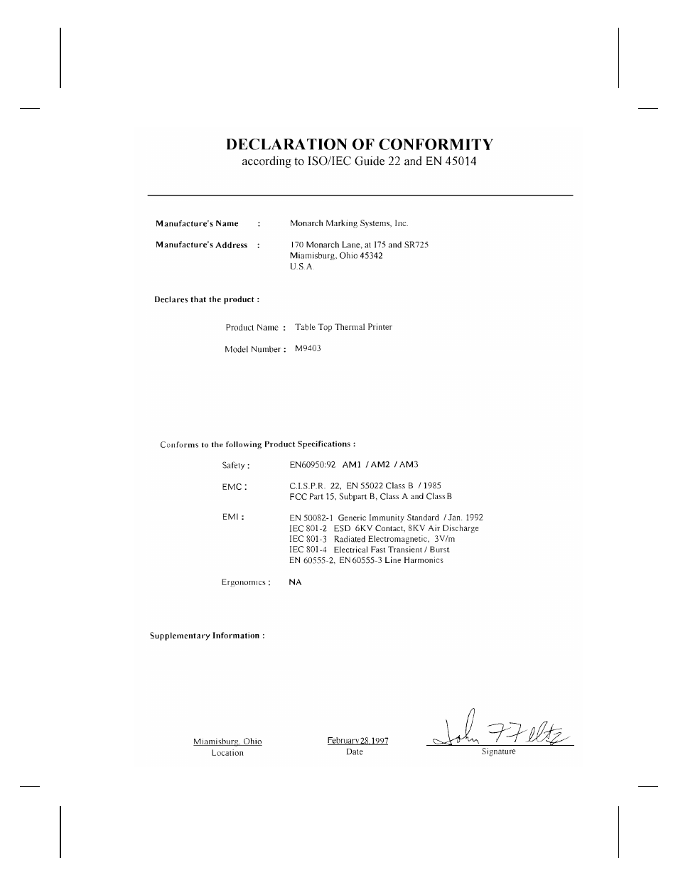 Monarch Instrument 9403TM User Manual | Page 3 / 112