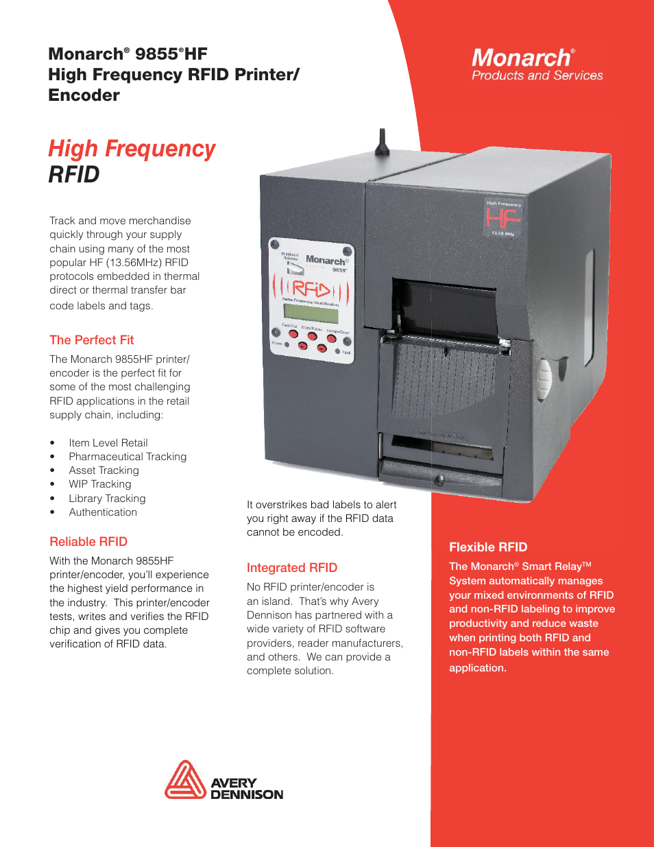Monarch Instrument 9855 HF User Manual | 2 pages