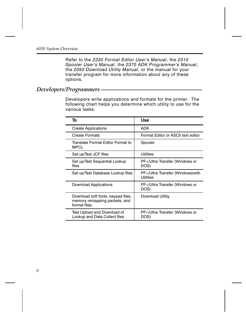 Developers/programmers | Monarch Instrument PATHFINDER Ultra 6030TM User Manual | Page 8 / 12