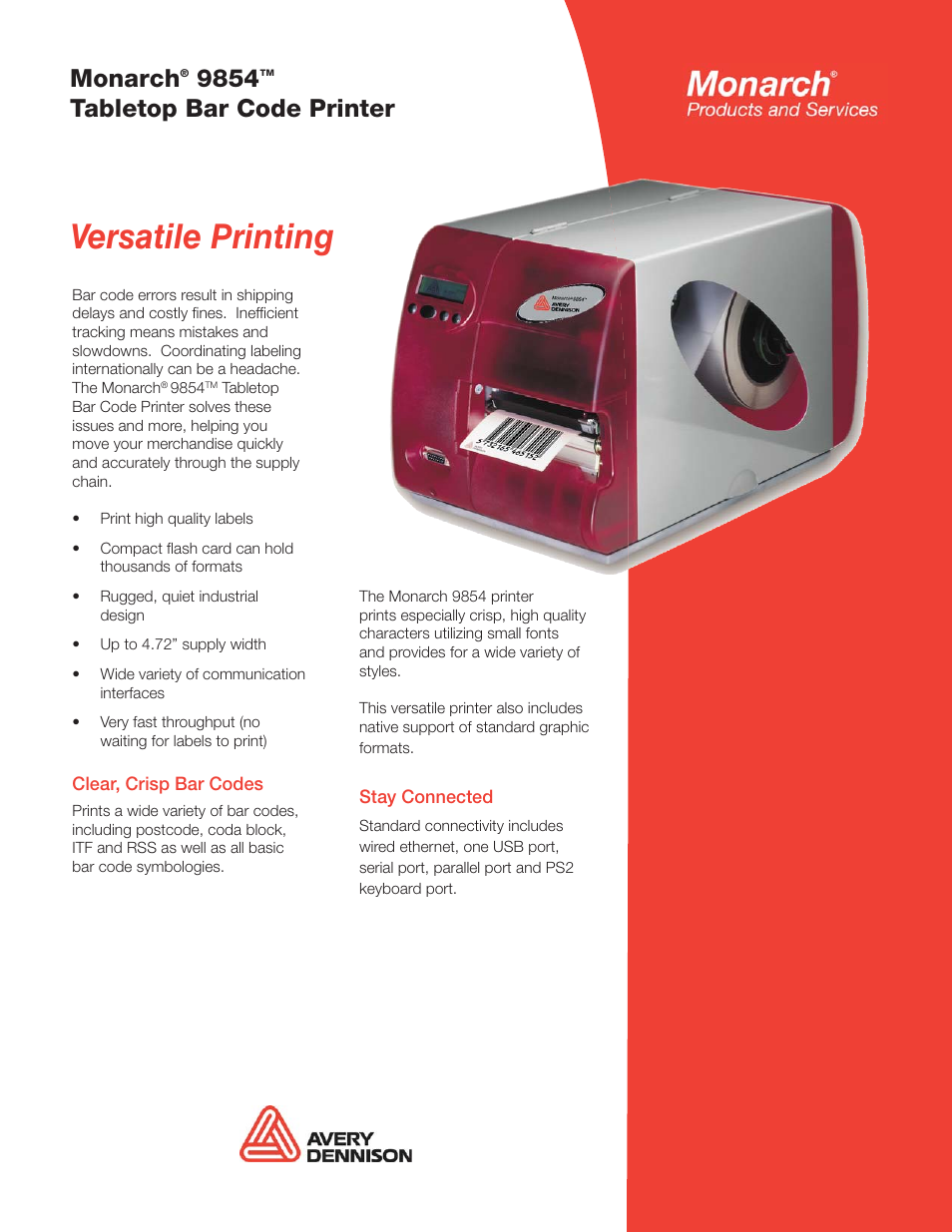 Monarch Instrument 9854 User Manual | 2 pages