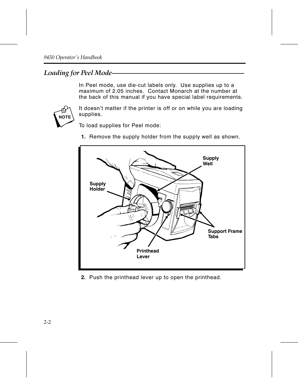 Monarch Instrument Paxar 9450 User Manual | Page 18 / 52