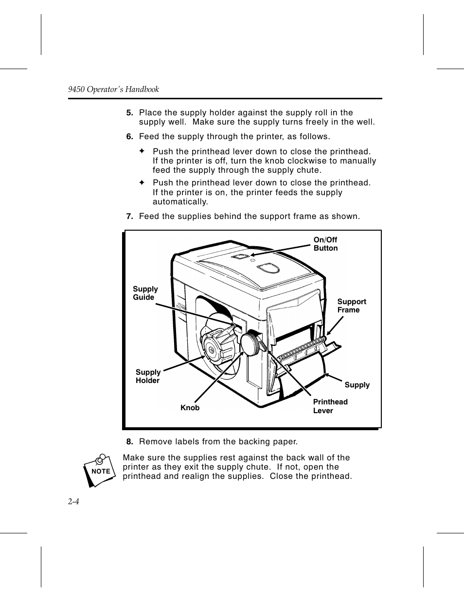 Monarch Instrument Paxar 9450 User Manual | Page 20 / 52