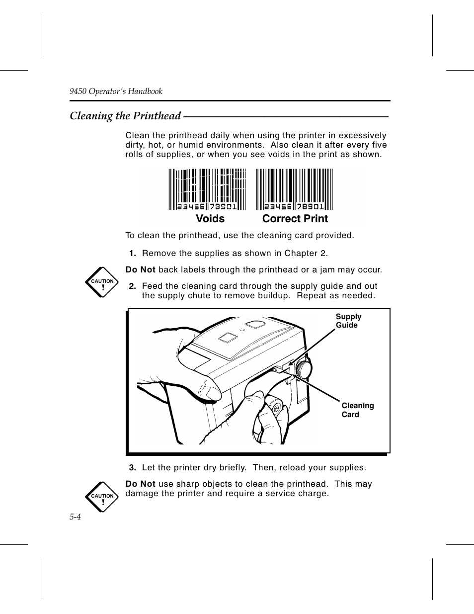 Monarch Instrument Paxar 9450 User Manual | Page 34 / 52