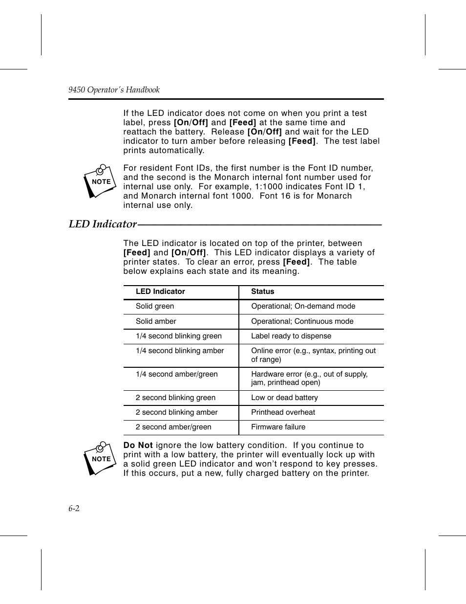 Monarch Instrument Paxar 9450 User Manual | Page 38 / 52