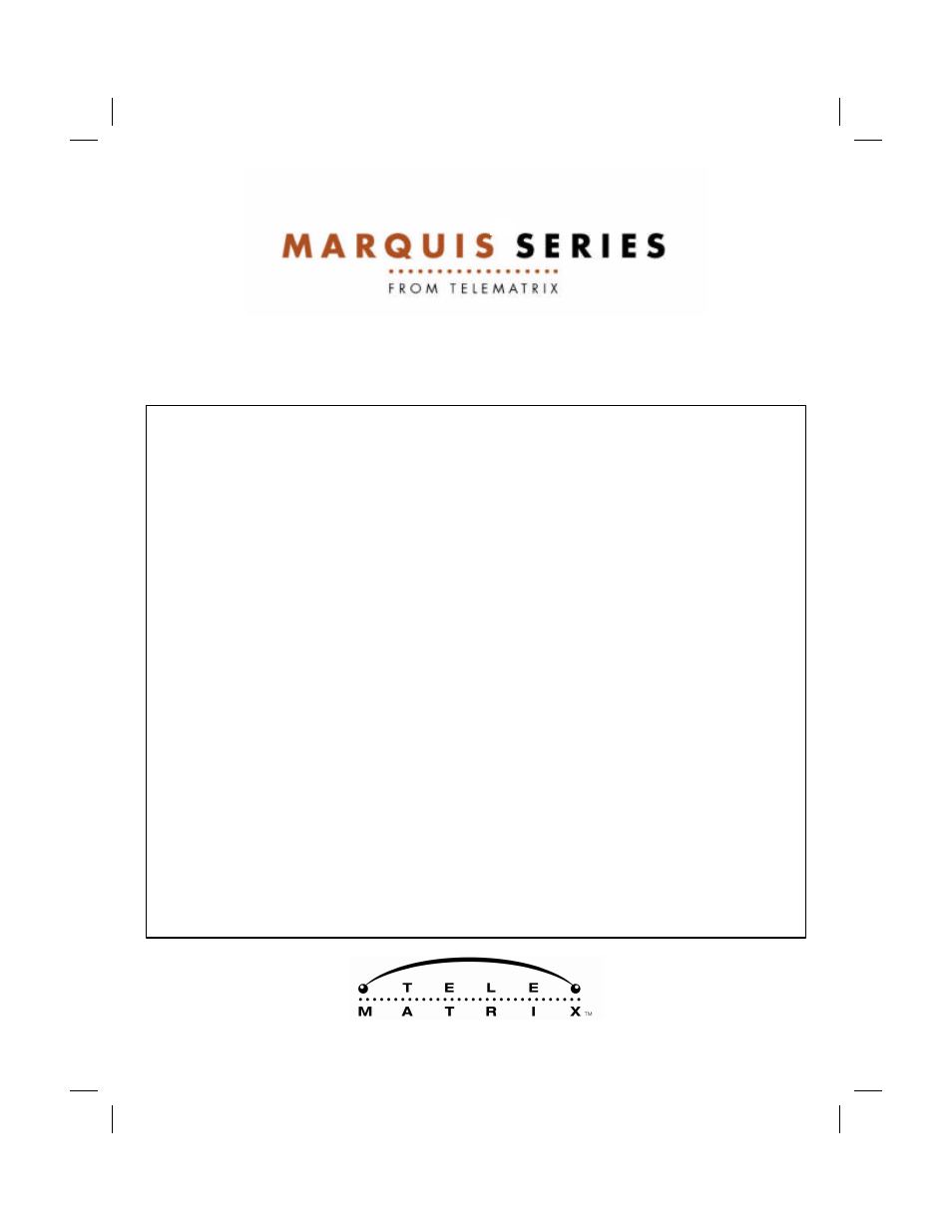 Marquis 2802CID User Manual | 35 pages