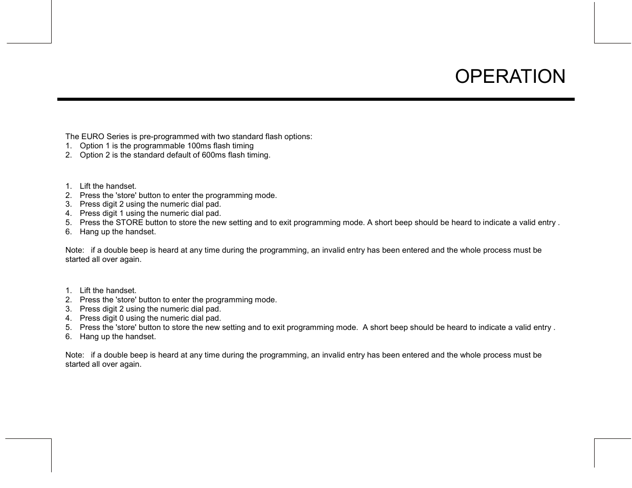 Operation | Marquis MW10 User Manual | Page 17 / 23