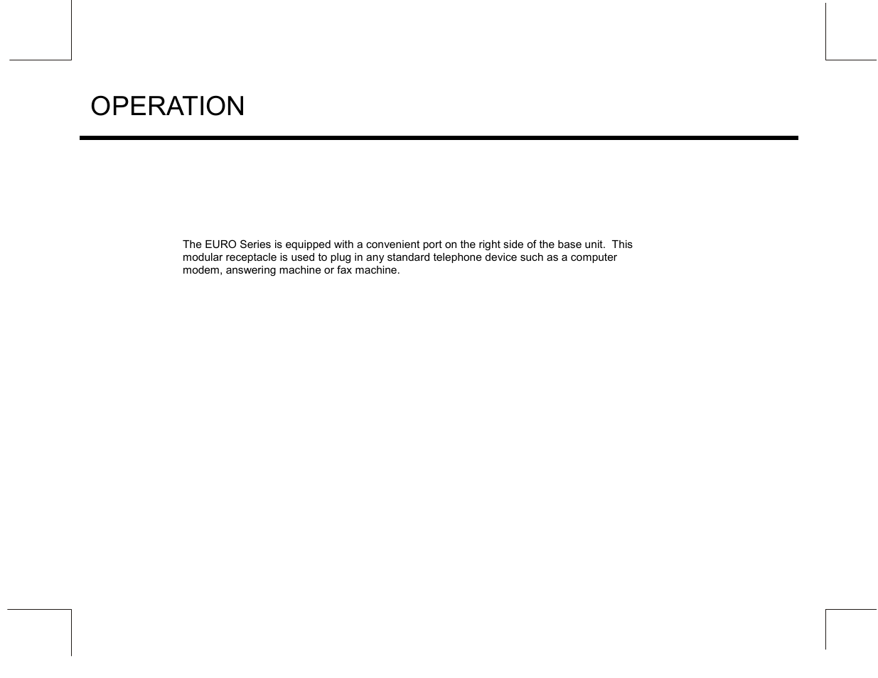 Operation | Marquis MW10 User Manual | Page 20 / 23