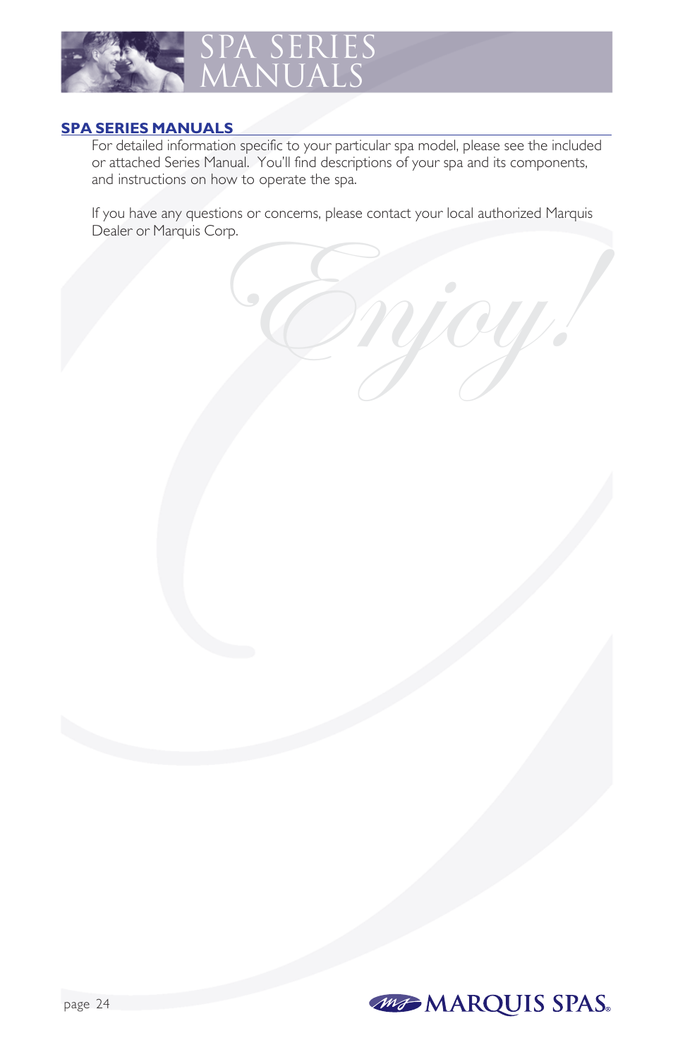Xз}йз4 | Marquis Spas User Manual | Page 25 / 26