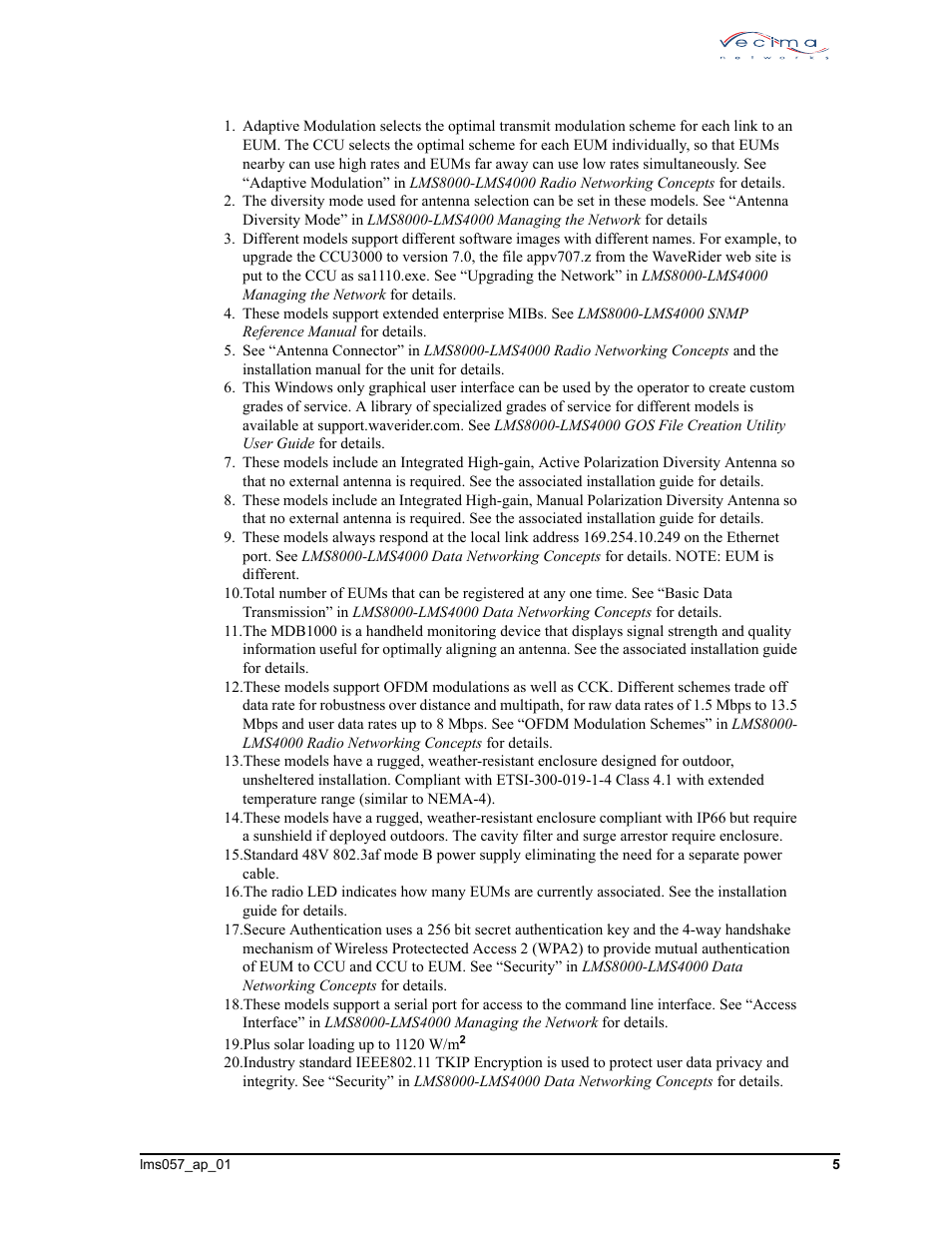 Matrix Hairstyles SUPPORT MATRIX LMS8000 User Manual | Page 5 / 10