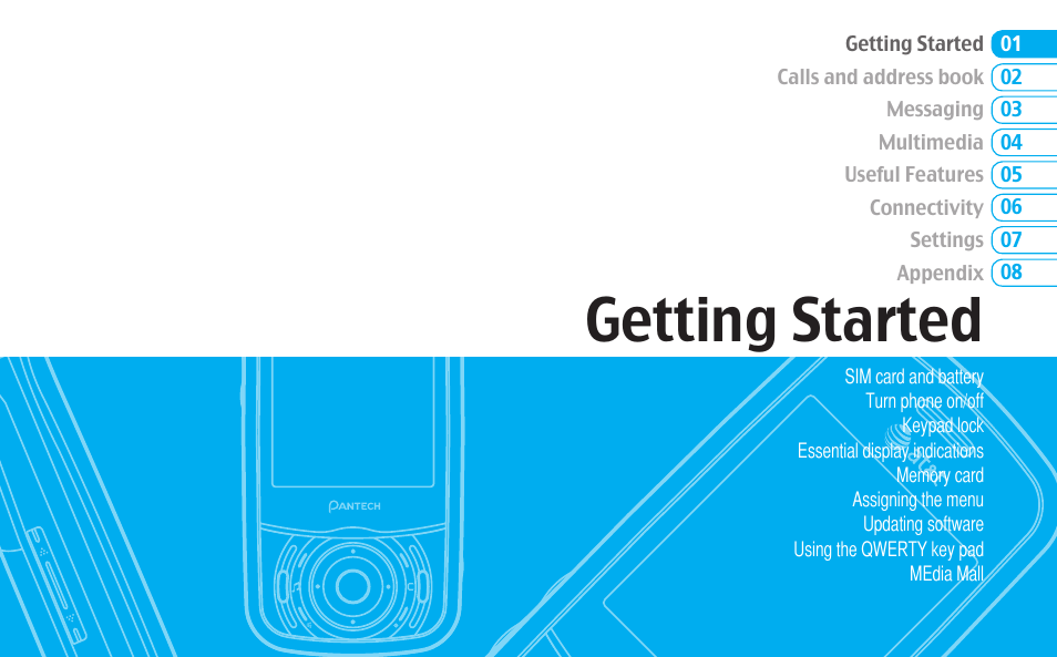 Getting started | Matrix Hairstyles Cell Phone User Manual | Page 13 / 84