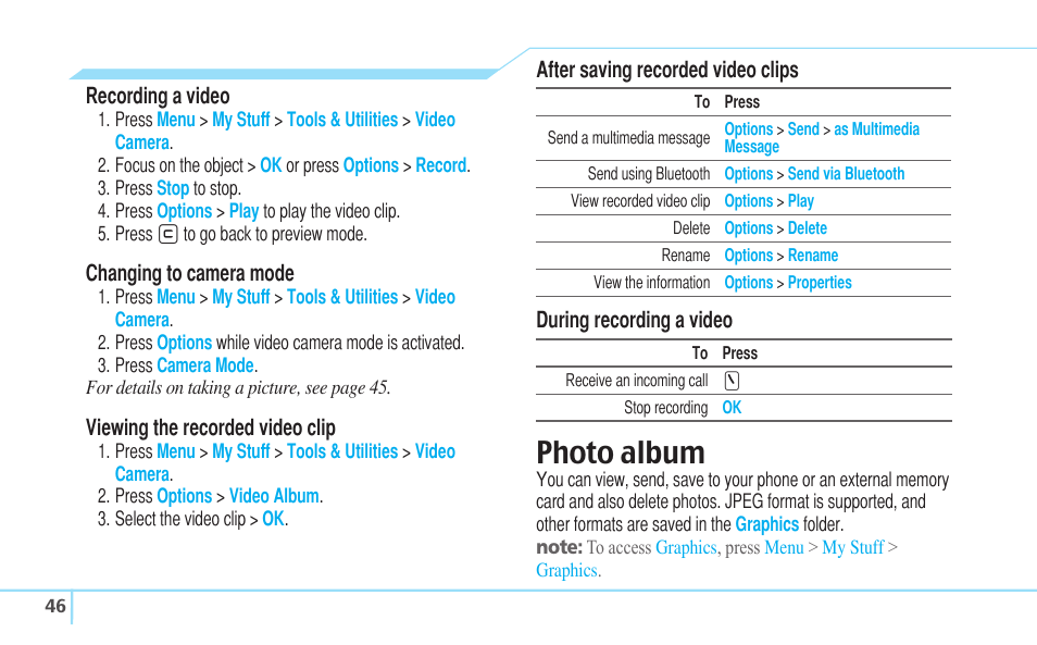 Photo album | Matrix Hairstyles Cell Phone User Manual | Page 46 / 84