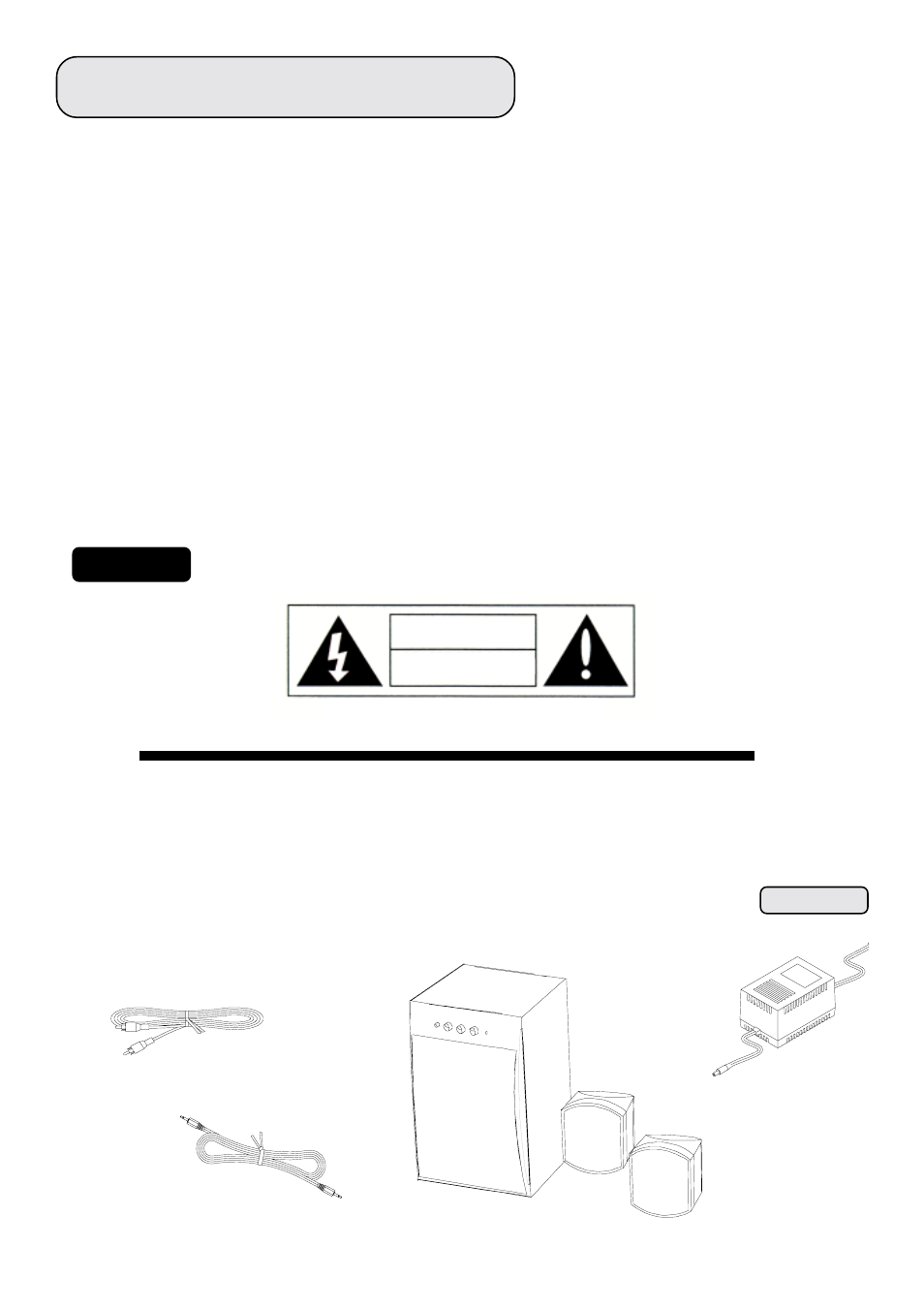 Important safeguards, Warning, Caution | MidiLand S4 3050M User Manual | Page 2 / 7