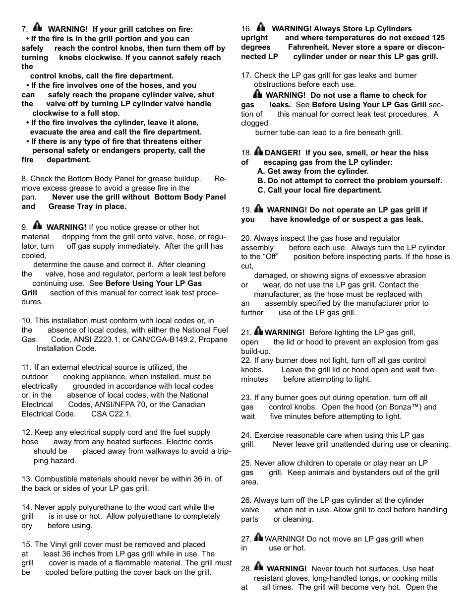 Meco Bonza Deluxe Series User Manual | Page 3 / 35