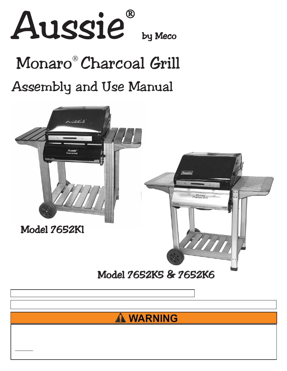 Meco MONARO 7652K1 User Manual | 16 pages