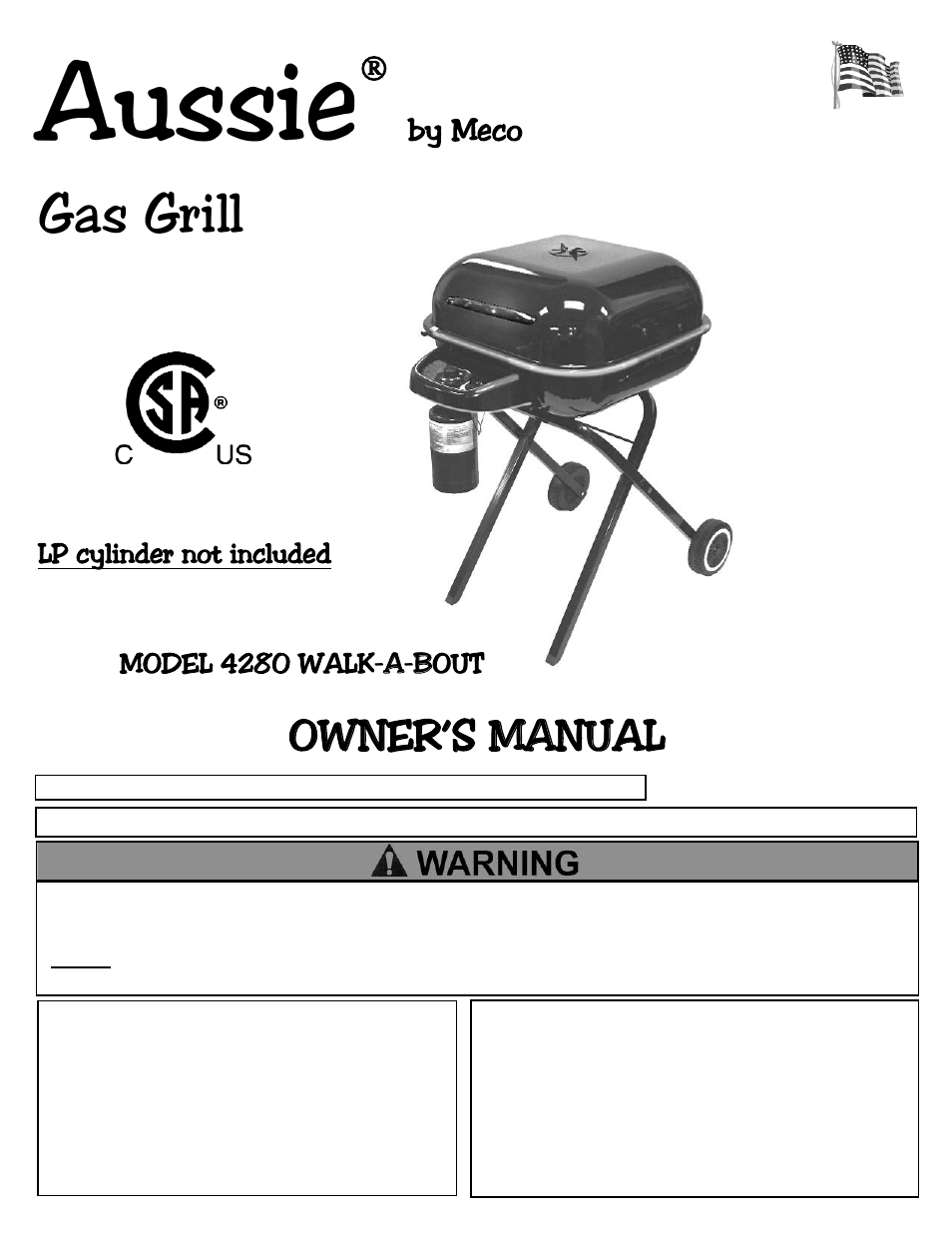 Meco Aussie by Meco 4280 Walk-a-bout User Manual | 16 pages