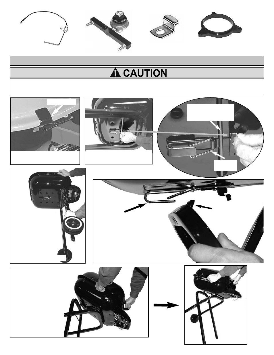 Setting up your gas grill | Meco Aussie by Meco 4280 Walk-a-bout User Manual | Page 4 / 16