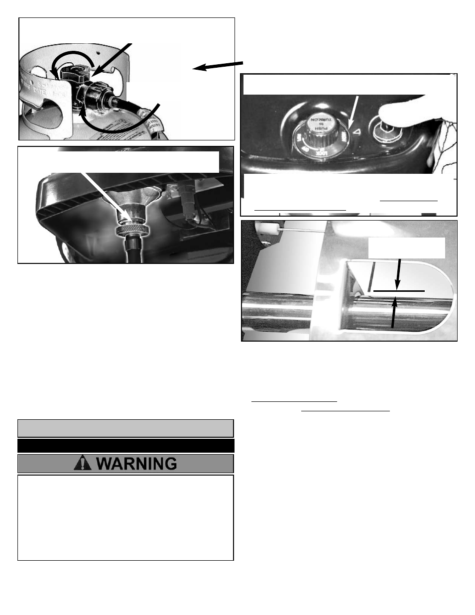 Lighting the gas grill | Meco Aussie by Meco 4280 Walk-a-bout User Manual | Page 8 / 16