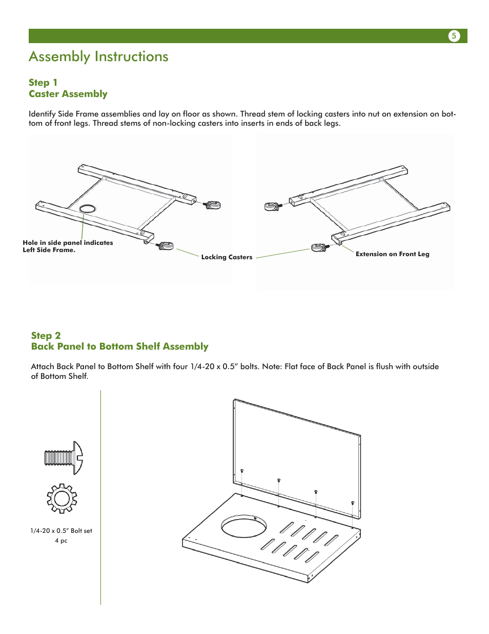 Assembly instructions | Meco Assie Vantage LP 67c3c8kk81 User Manual | Page 5 / 36
