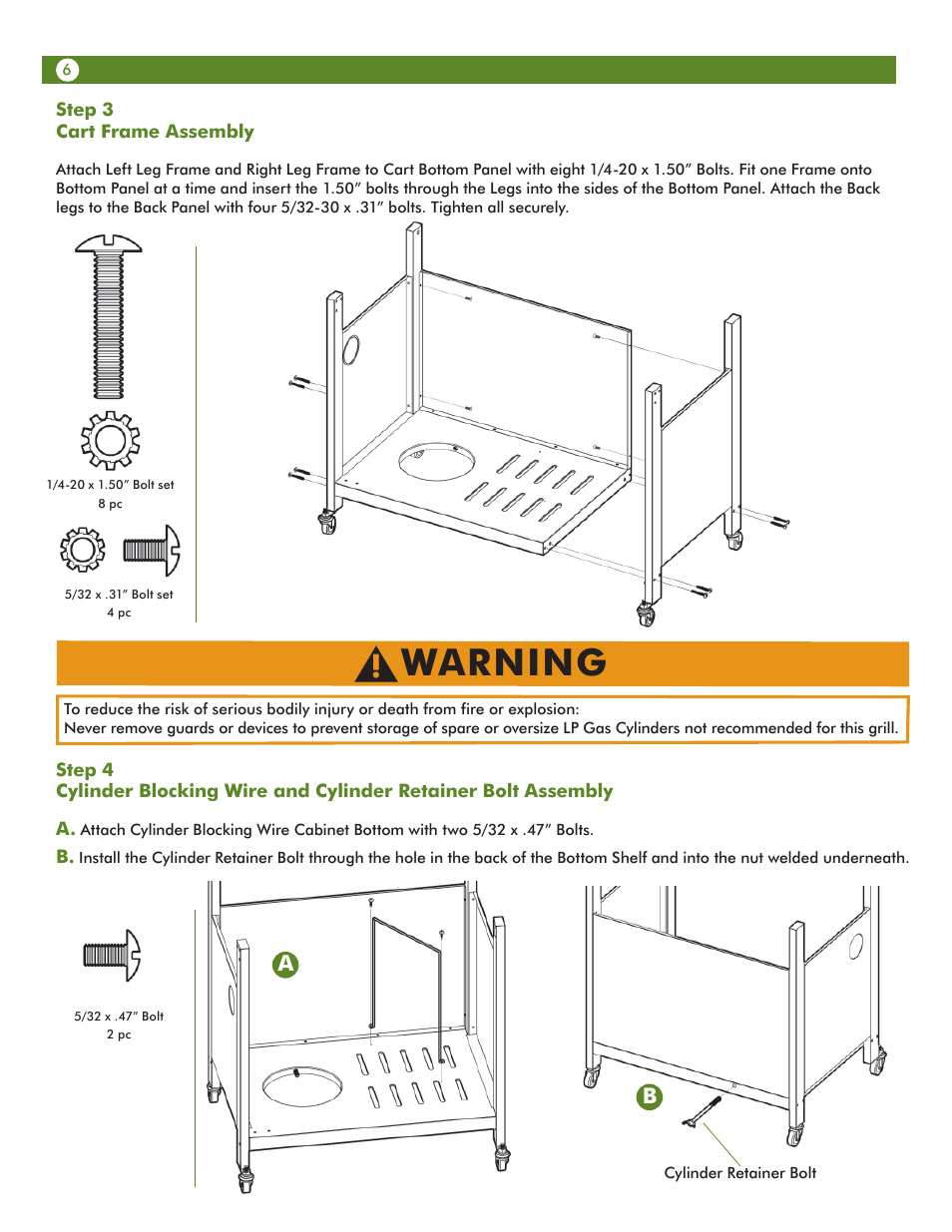Warning | Meco Assie Vantage LP 67c3c8kk81 User Manual | Page 6 / 36