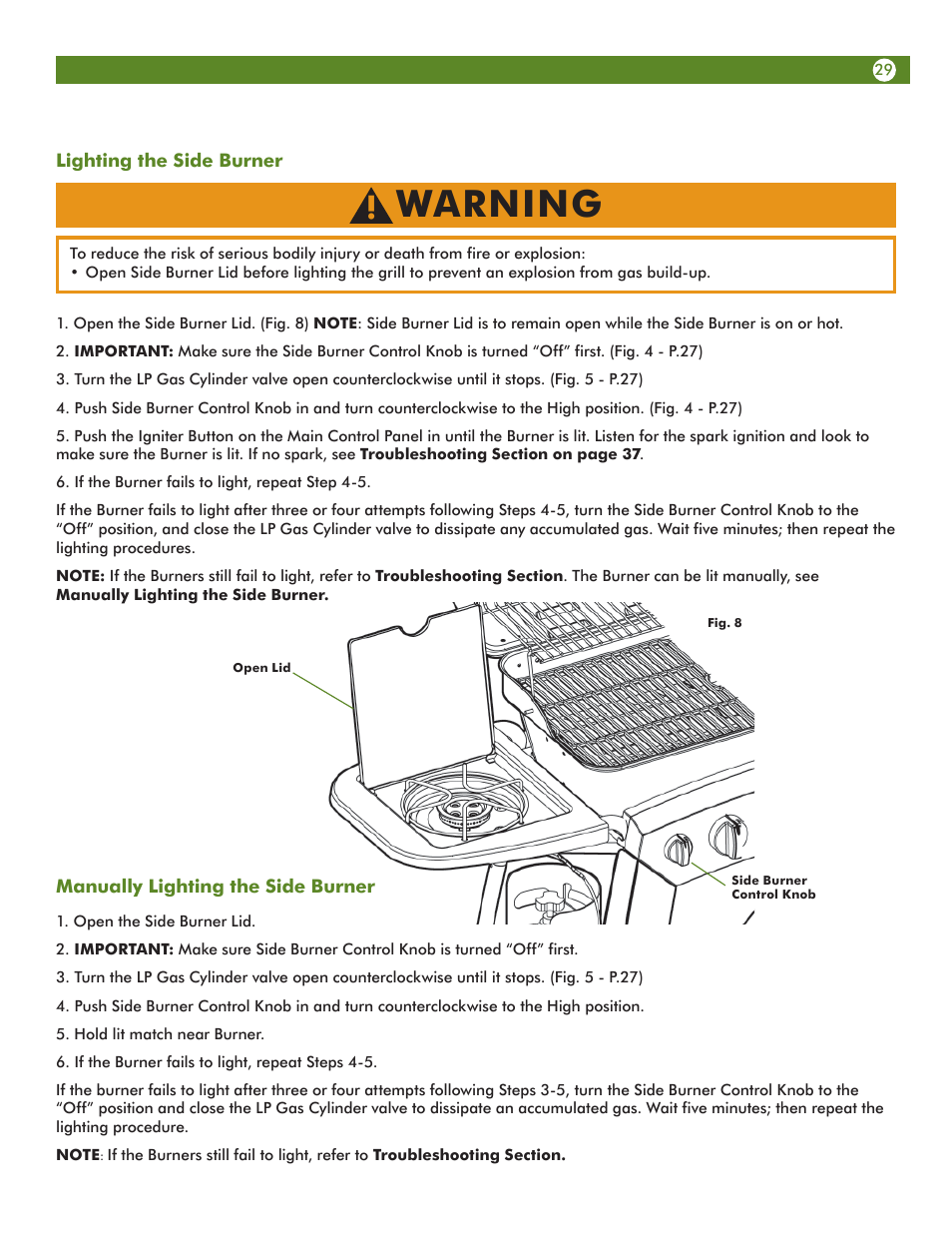 Warning | Meco 6623S8E641 User Manual | Page 29 / 40