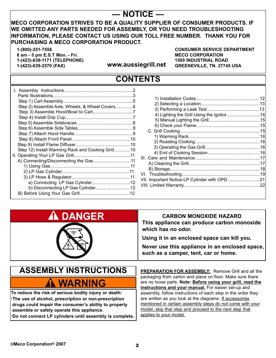 Meco 7110.7.641 User Manual | Page 2 / 23