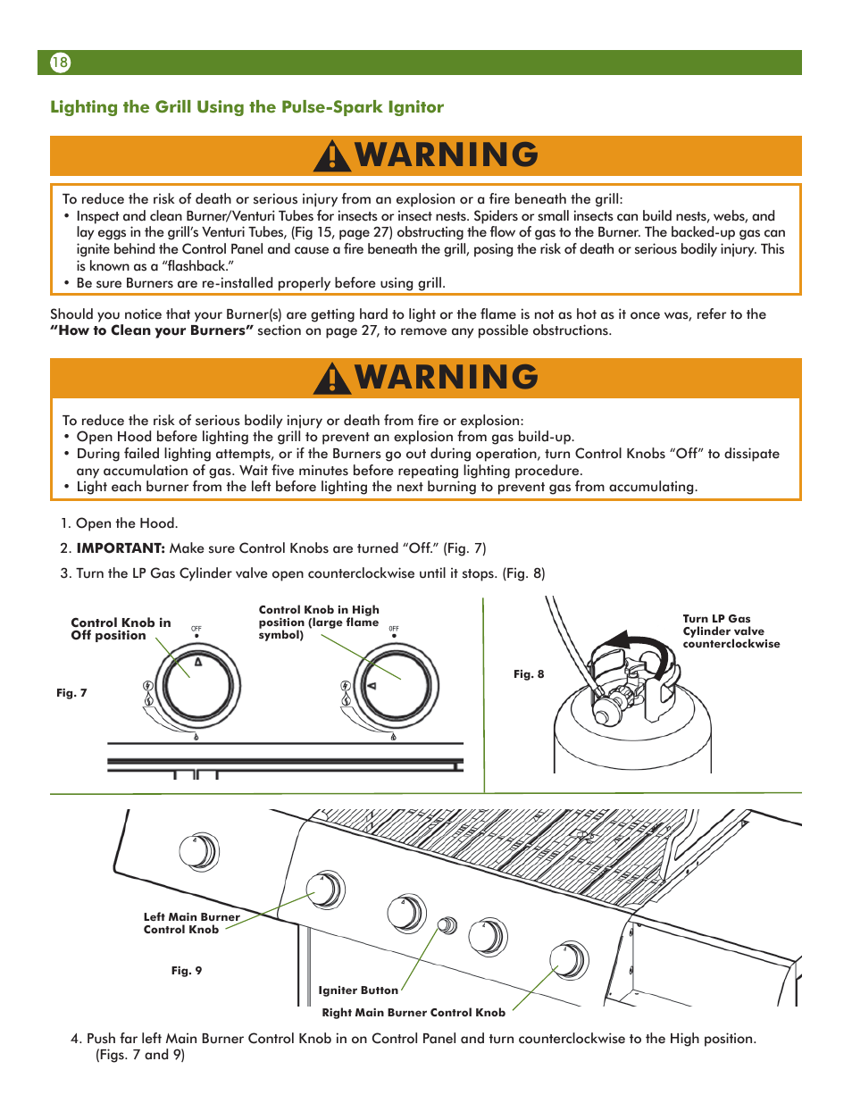 Warning | Meco 67A4T09K21 User Manual | Page 18 / 36