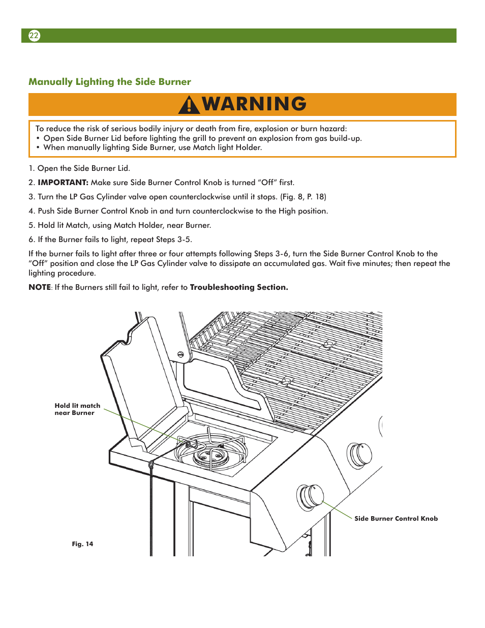 Warning | Meco 67A4T09K21 User Manual | Page 22 / 36