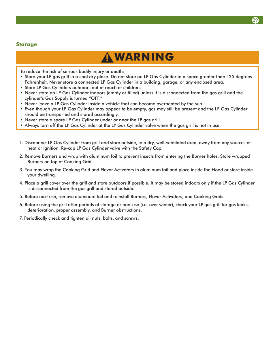 Warning | Meco 67A4T09K21 User Manual | Page 29 / 36