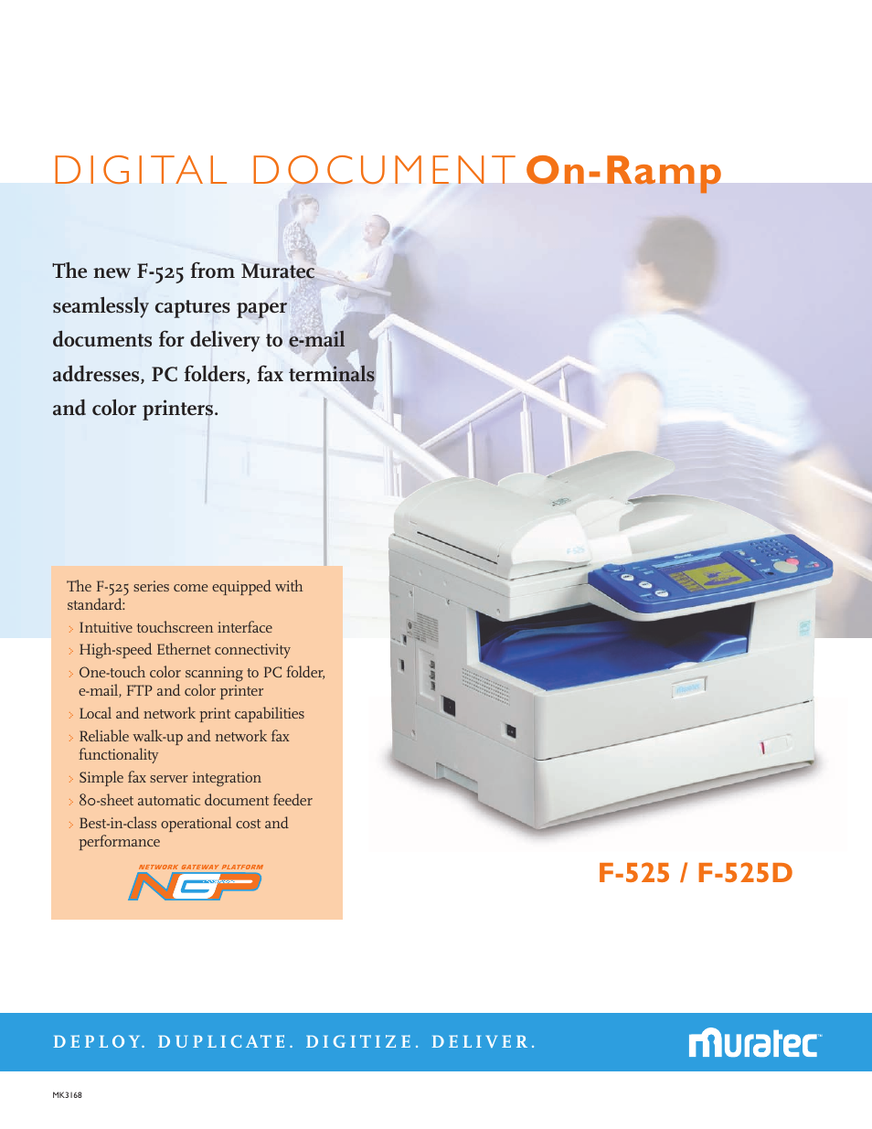 Muratec F-525D User Manual | 2 pages