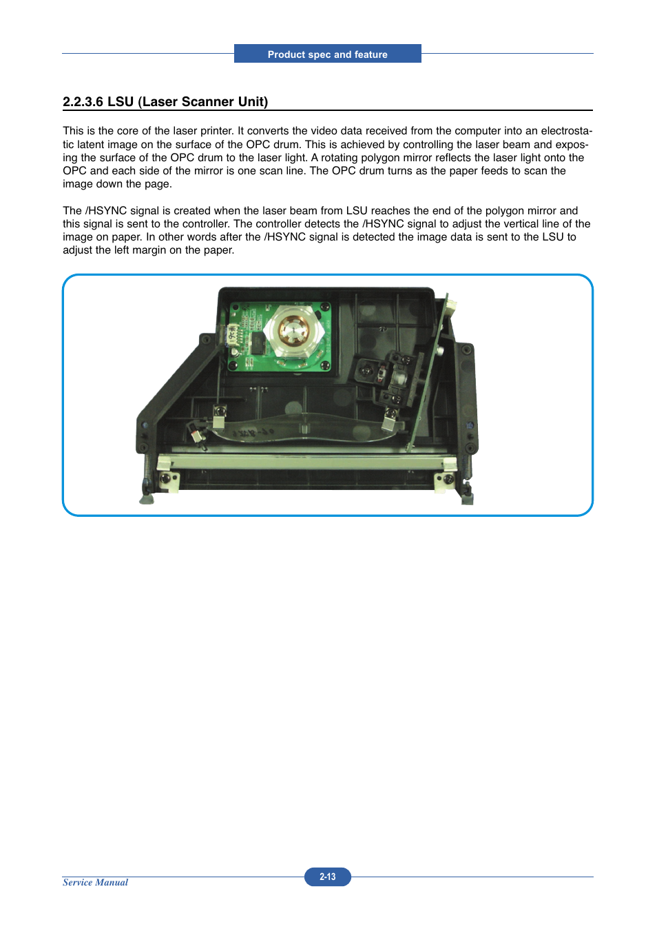 6 lsu (laser scanner unit) | Muratec DIGITAL LASER F-114 User Manual | Page 25 / 162