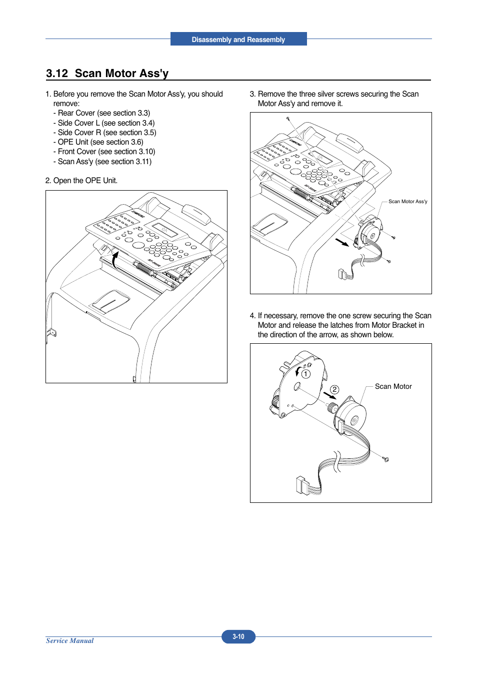 12 scan motor ass'y | Muratec DIGITAL LASER F-114 User Manual | Page 46 / 162