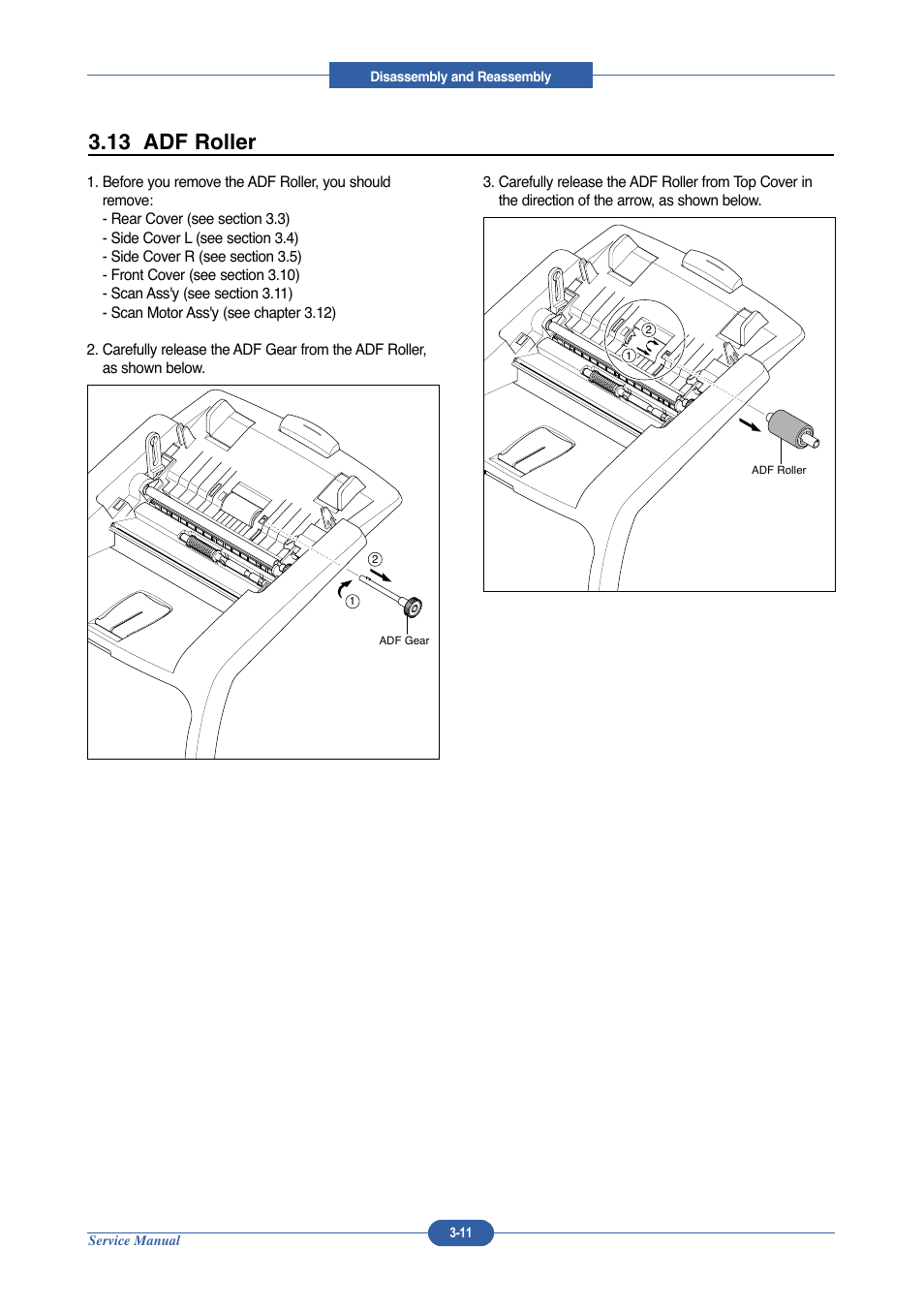 13 adf roller | Muratec DIGITAL LASER F-114 User Manual | Page 47 / 162
