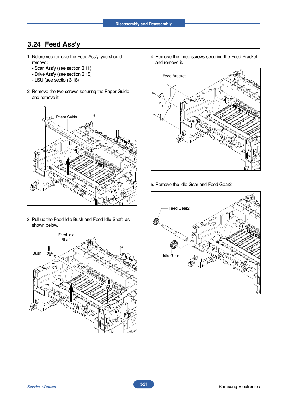24 feed ass'y | Muratec DIGITAL LASER F-114 User Manual | Page 57 / 162