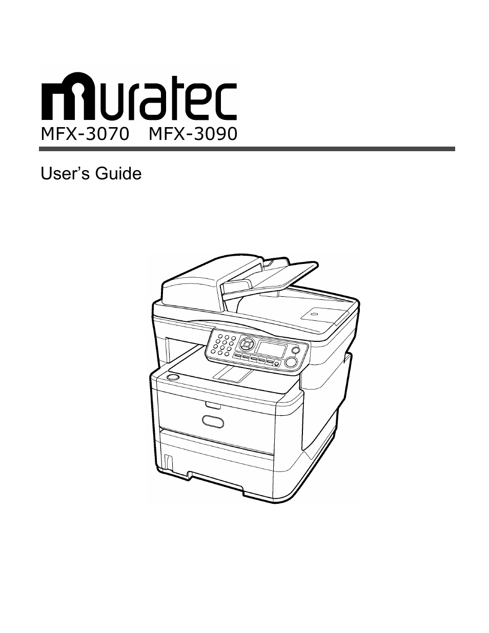 Muratec MFX-3070 User Manual | 179 pages