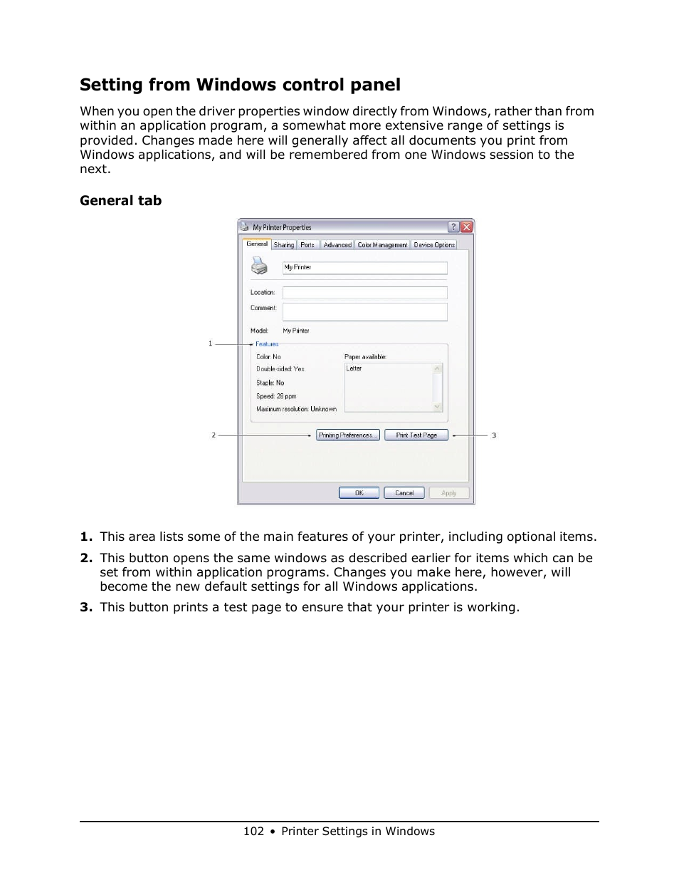 Setting from windows control panel | Muratec MFX-3070 User Manual | Page 102 / 179