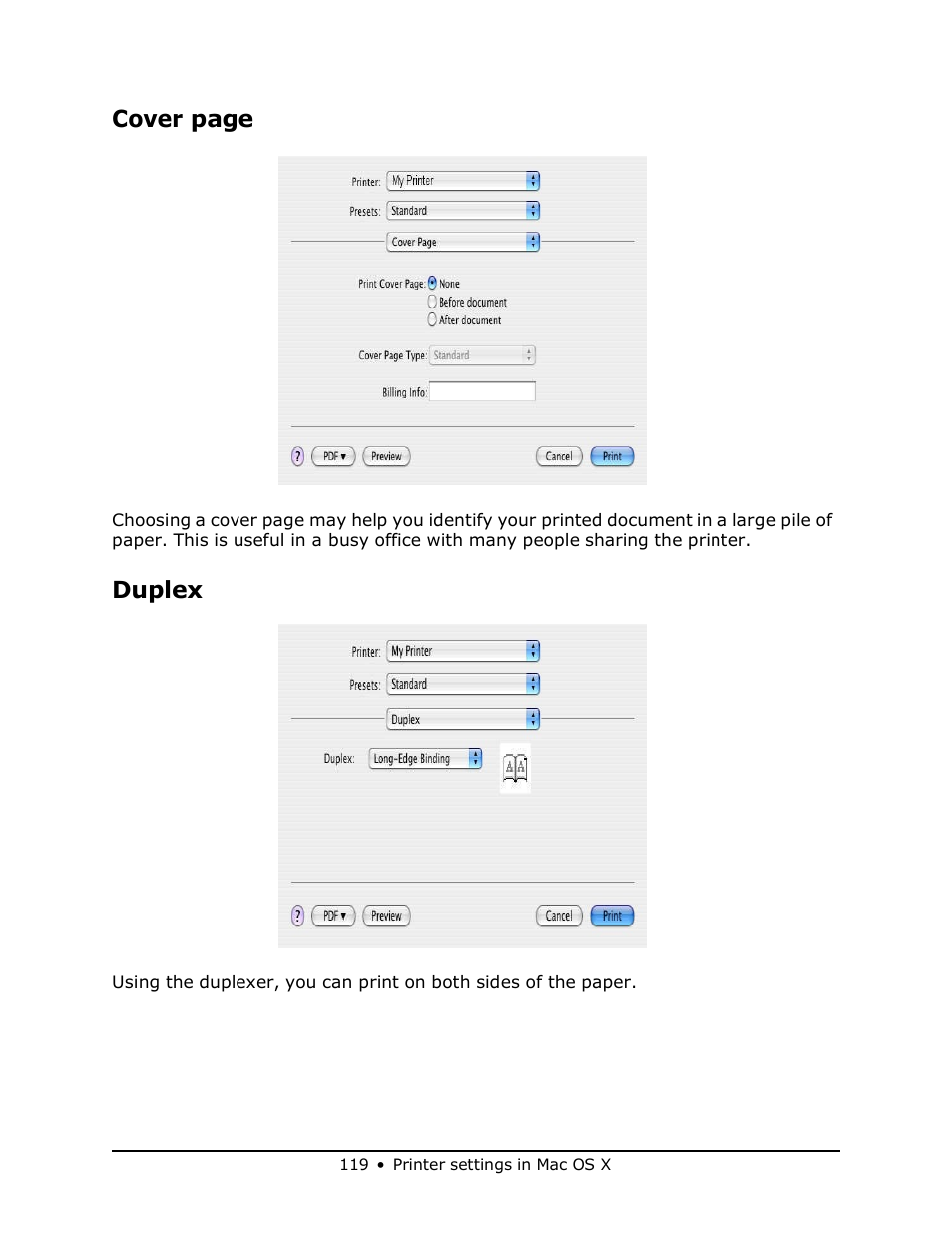 Cover page, Duplex | Muratec MFX-3070 User Manual | Page 119 / 179