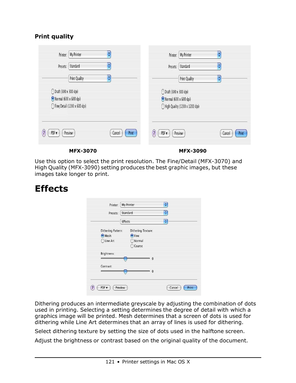 Effects | Muratec MFX-3070 User Manual | Page 121 / 179