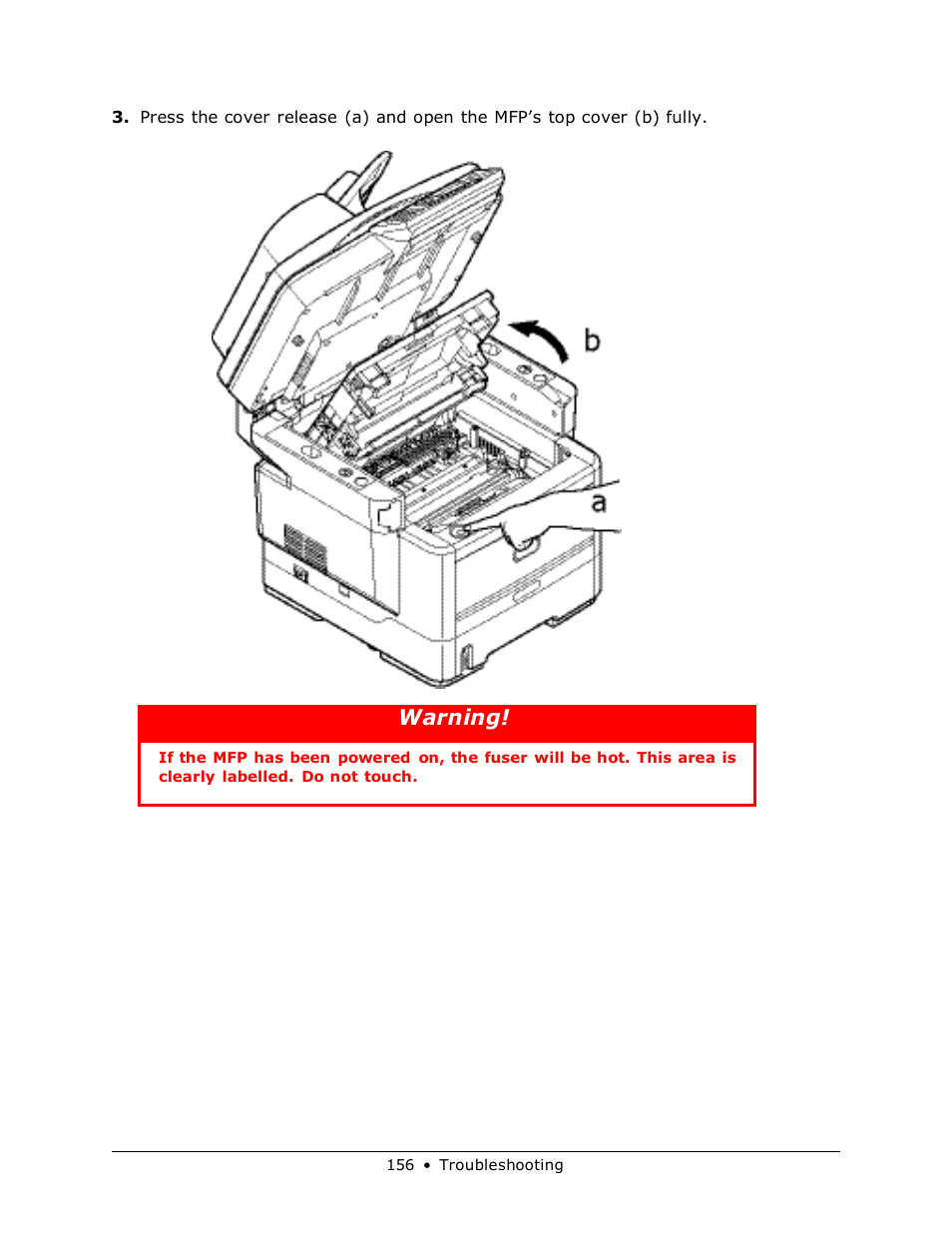 Warning | Muratec MFX-3070 User Manual | Page 156 / 179