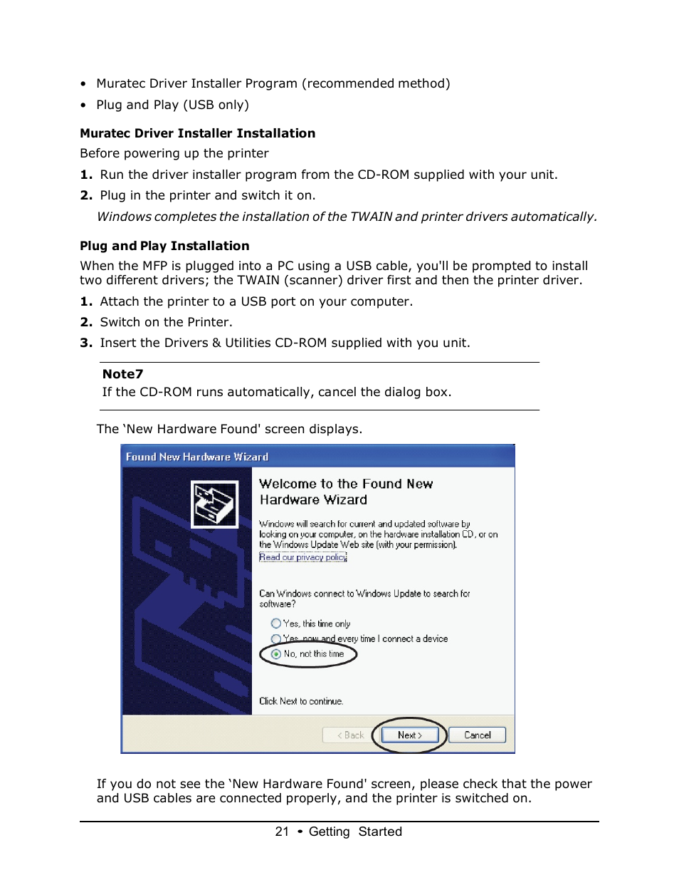 Muratec MFX-3070 User Manual | Page 21 / 179