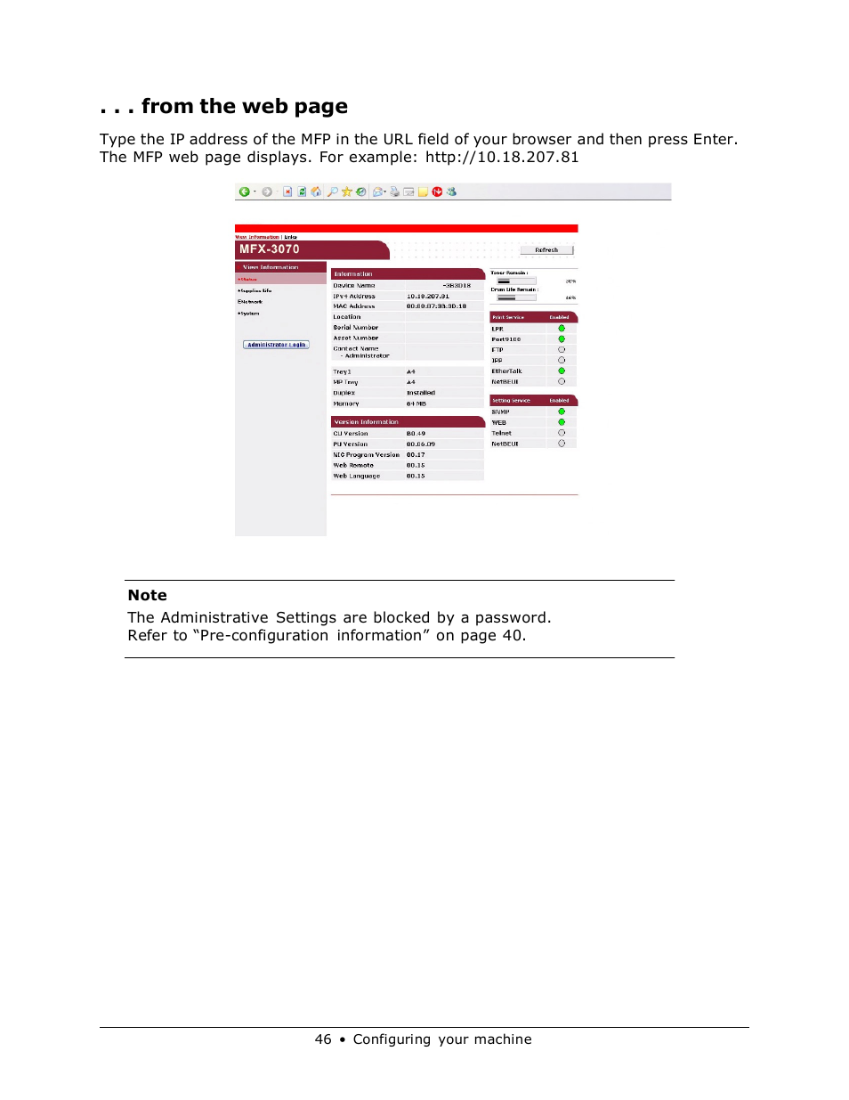 Muratec MFX-3070 User Manual | Page 46 / 179