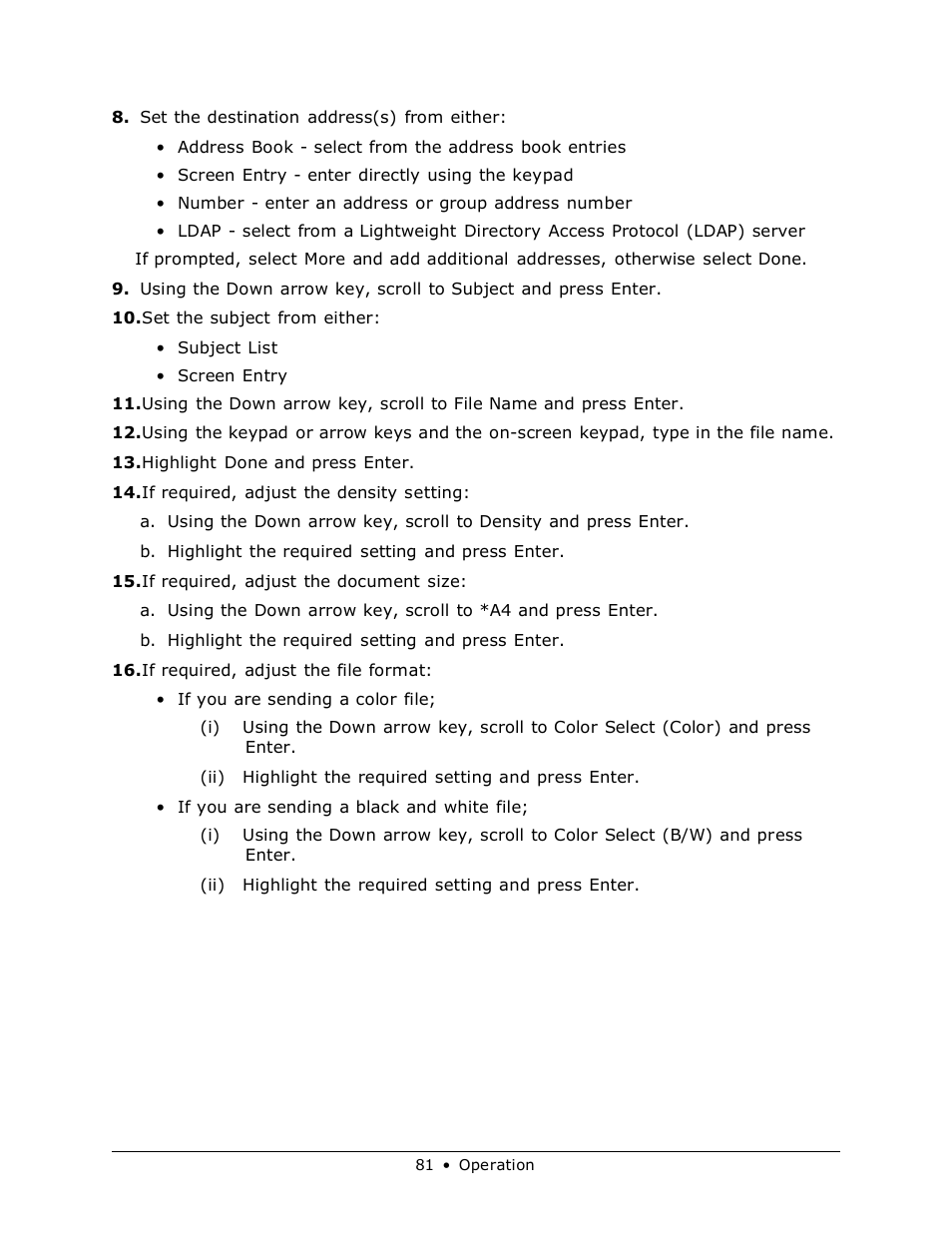 Muratec MFX-3070 User Manual | Page 81 / 179