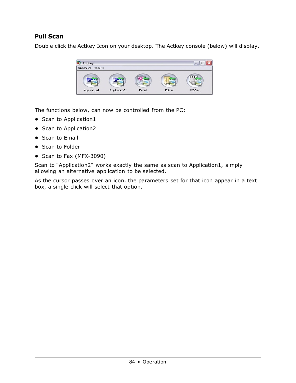 Pull scan | Muratec MFX-3070 User Manual | Page 84 / 179