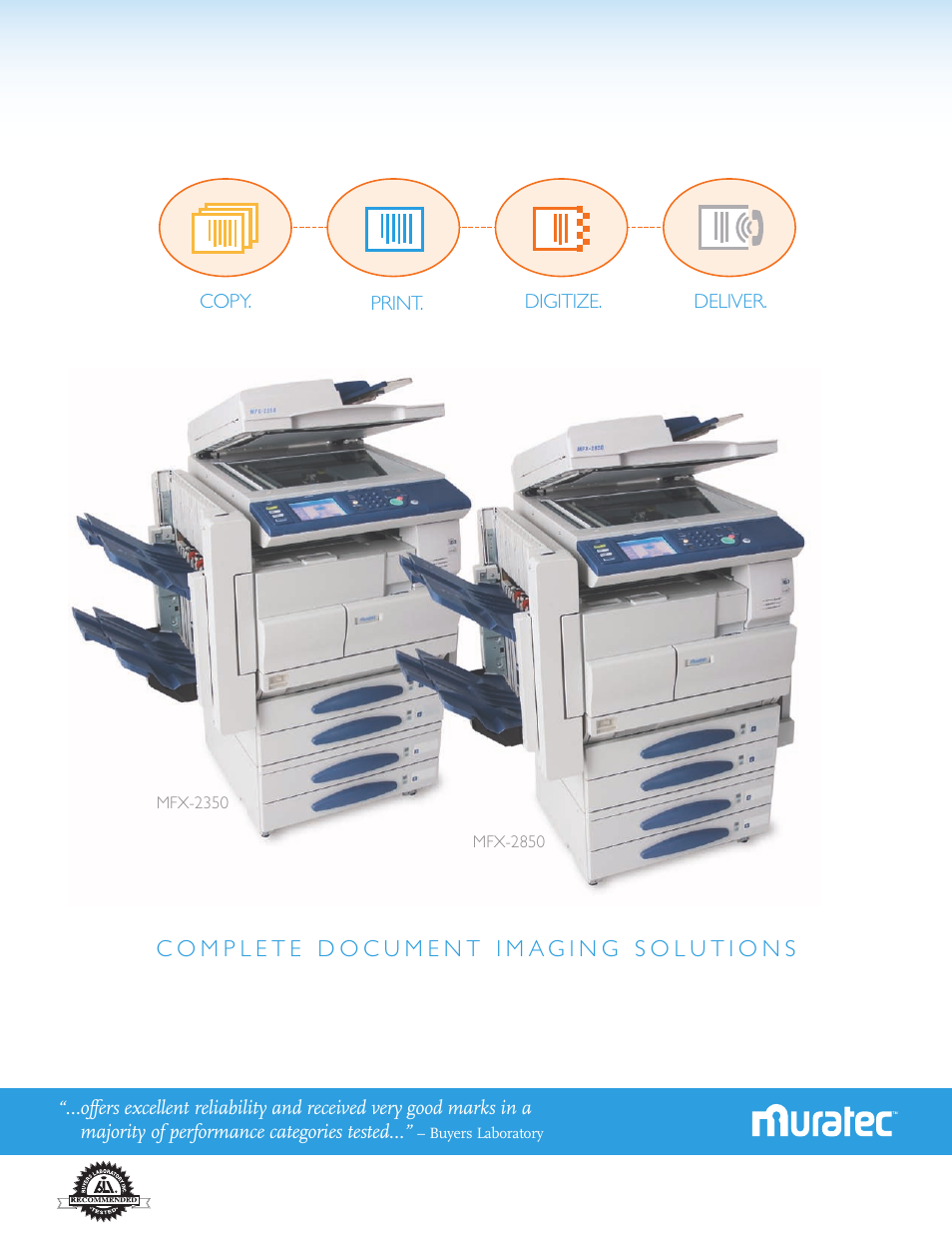 Muratec MFX-2850 User Manual | 6 pages