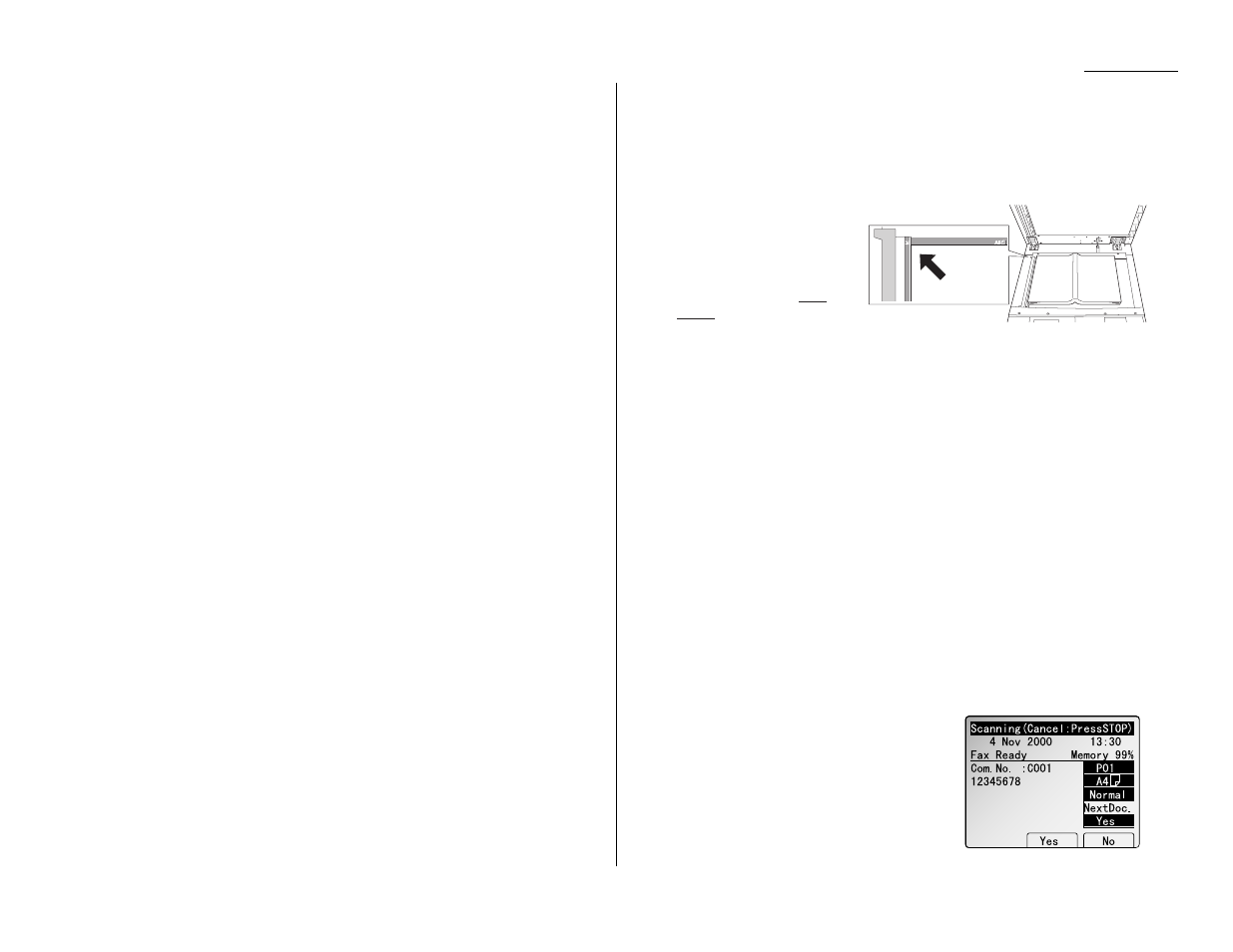 Sending a fax from the fbs glass | Muratec MFX-2500 User Manual | Page 17 / 103